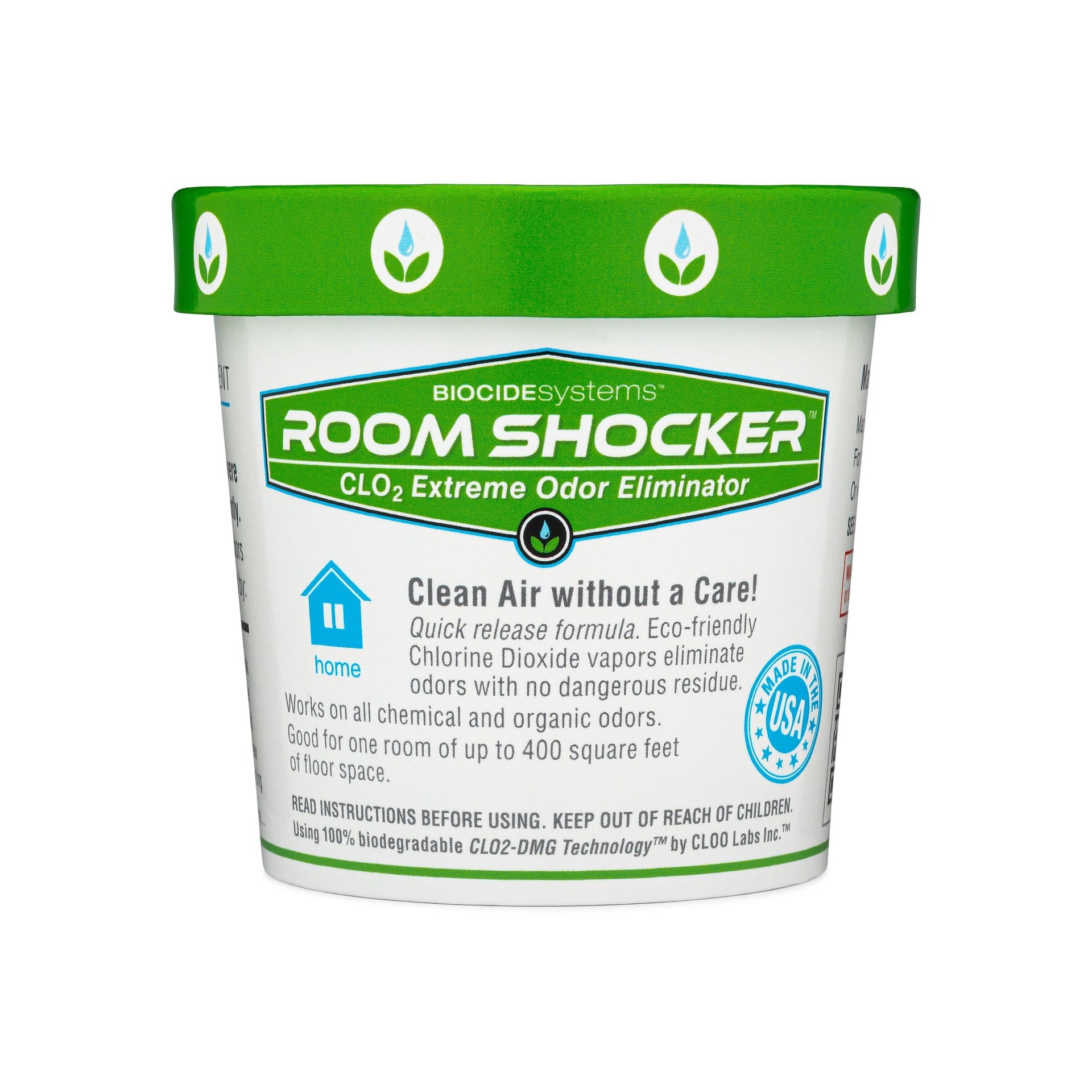 Room Shocker ClO2 Odor Eliminator Quick Release Vapor Biocide Systems